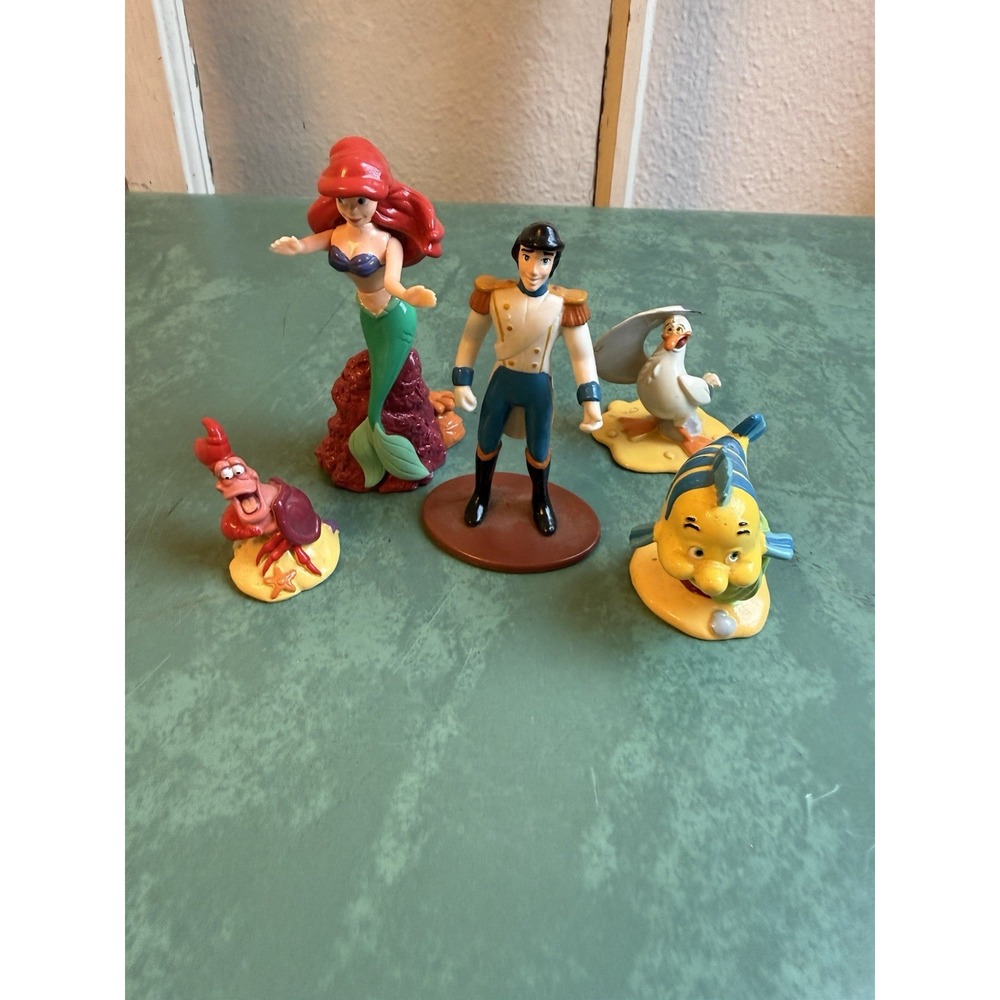 Vintage 90s Disney The Little Mermaid Applause PVC Figure Lot